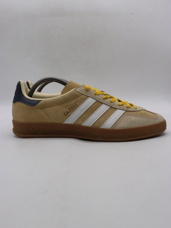 Adidas Gazelle Men\'s 10.5 Indoor Oat Brown White Casual Athletic Sneakers JI3523 main image 7
